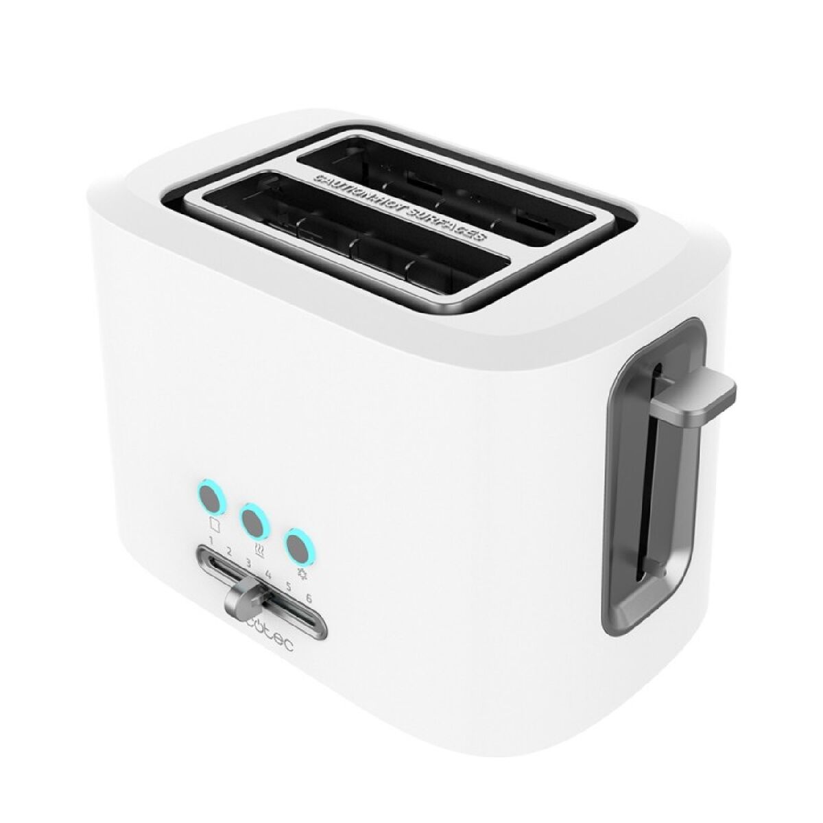 Cecotec torradeira toast&taste 9000 double de plástico com 2 ranhuras curtas extralargas.