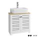 Armário de casa de banho BZR40-W SoBuy Armário de casa de banho BZR40-W SoBuy Branco