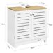 Armário de casa de banho BZR40-W SoBuy Armário de casa de banho BZR40-W SoBuy Branco