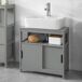 Móvel de casa de banho 1 prateleira 2 portas FRG128-W SoBuy 60 Móvel de casa de banho 1 prateleira 2 portas FRG128-W SoBuy 60 Branco