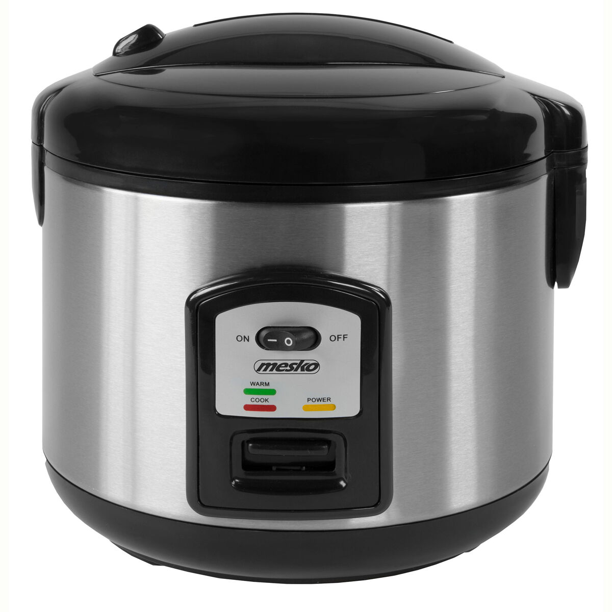 Mesko ms6411 arrozeira panela eléctrica de arroz 1,5 litros, função manter quente, cozinhar a vapor, 1000, prata