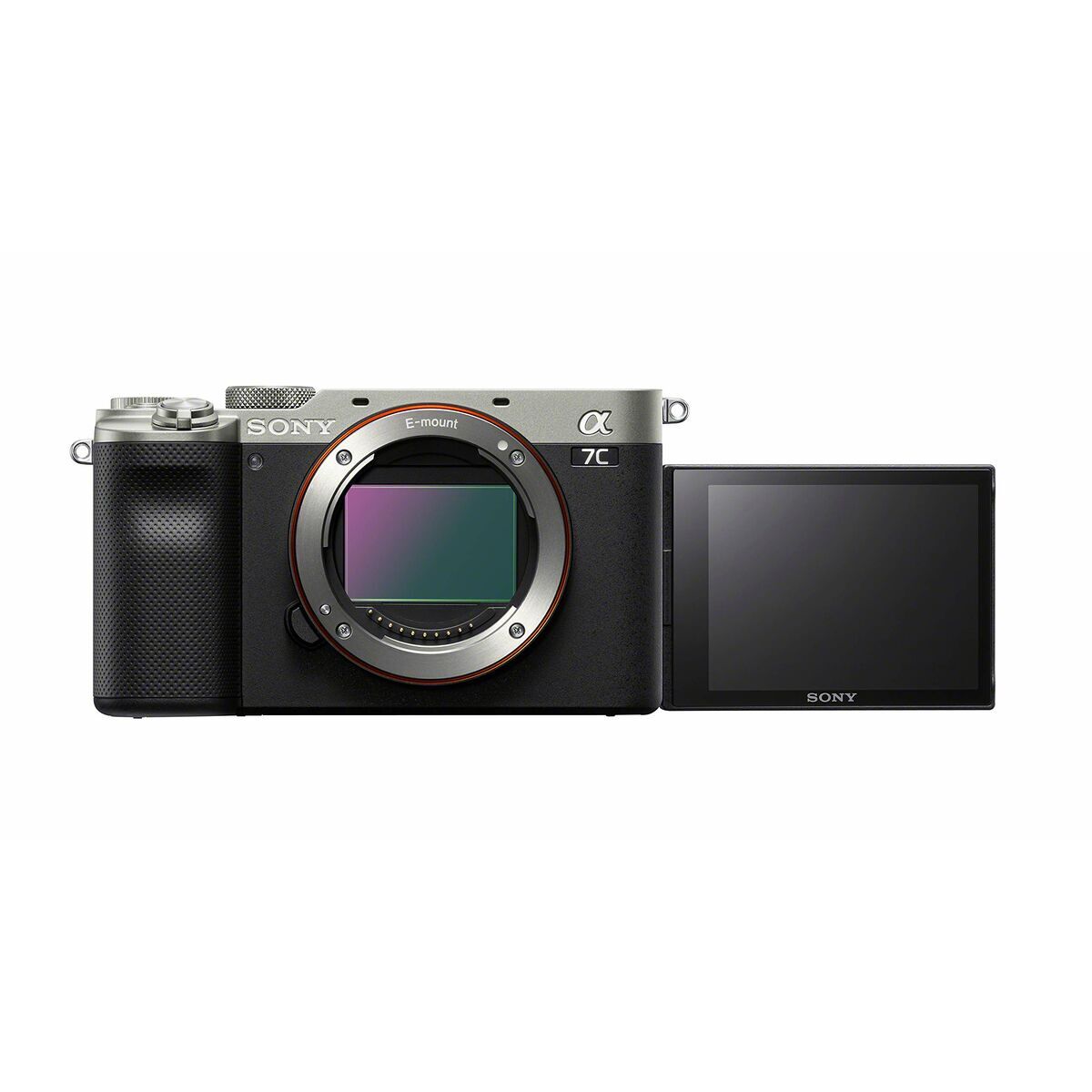 Sony a7C ILCE-7C - Appareil photo numérique - sans miroir - 24.2 MP - Cadre plein - 4K / 30 i/s - corps uniquement - Connexion sans fil, NFC, Bluetooth - argent