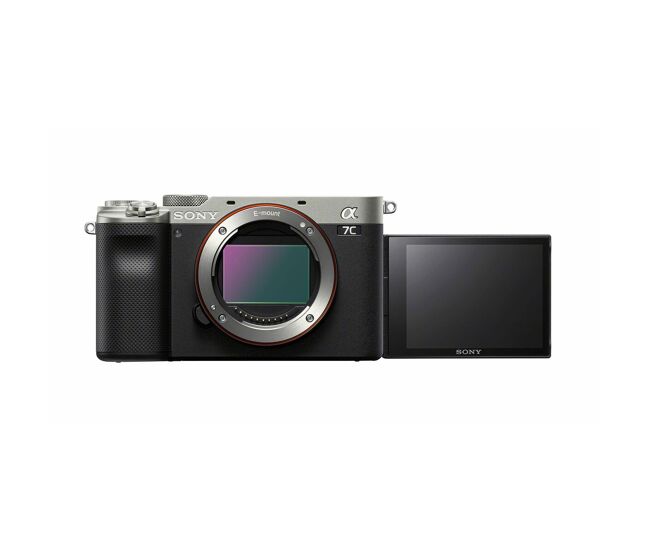 Sony a7C ILCE-7C - Appareil photo numérique - sans miroir - 24.2 MP - Cadre plein - 4K / 30 i/s - corps uniquement - Connexion sans fil, NFC, Bluetooth - argent