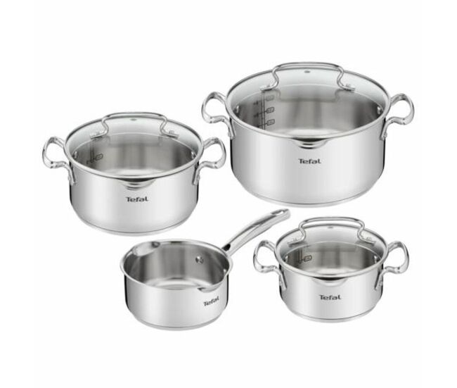 Bateria de cozinha duetto tefal g719s7 4 peças