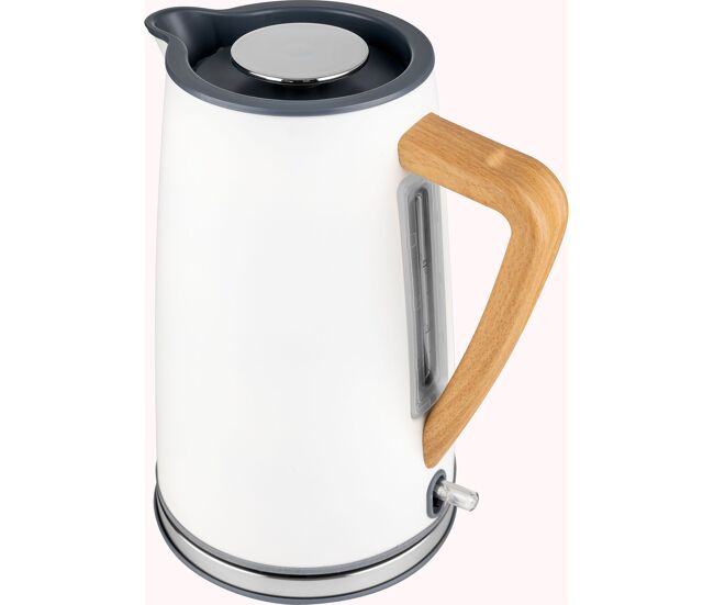 Botti nelly chaleira eléctrica ultra quick, jarro elétrico, sem fios, design moderno, 1,7 l, cabo de efeito madeira, desligamento automático, 2150,