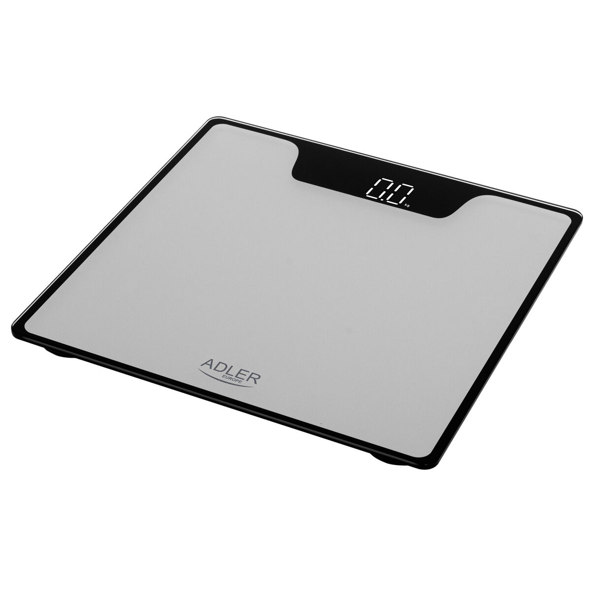 Adler ad8174s balança de casa de banho digital, alta precisão 180kg, visor led, desligar automático, , prata