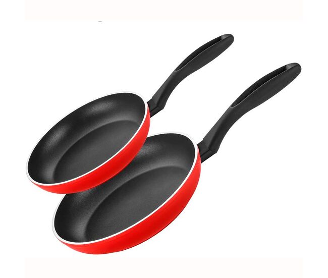 Fagor maxima conjunto de 2 frigideiras indução 20-24 cm, alumínio forjado, antiaderente ecológico pfoa livre, , vermelho