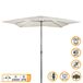 Guarda-sol quadrado de jardim Aktive Ø300x275 cm poste de alumínio cor creme Guarda-sol quadrado de jardim Aktive Ø300x275 cm poste de alumínio cor creme Creme