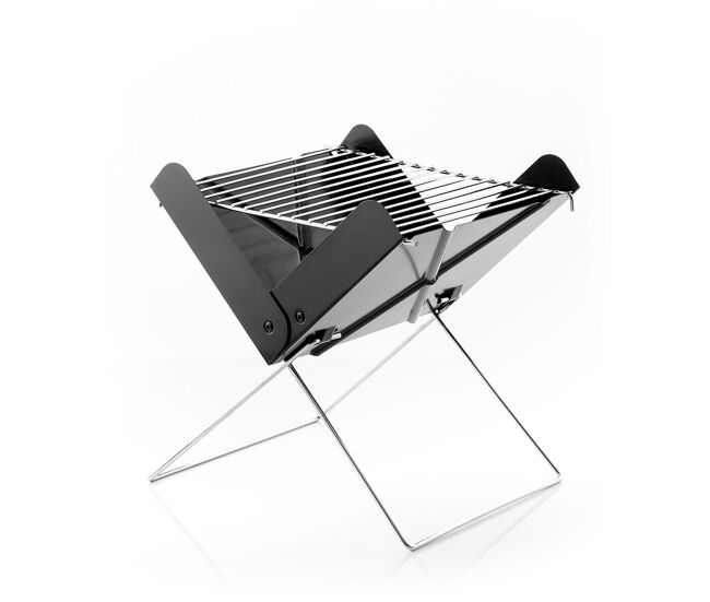 Mini grelhador dobrável portable para carvão foldecue innovagoods