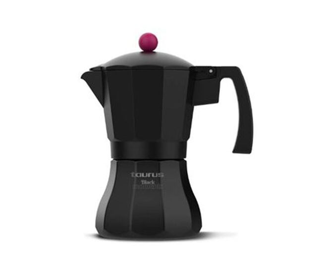 Cafetière italienne Taurus kcp9006i 6 tasses noir aluminium