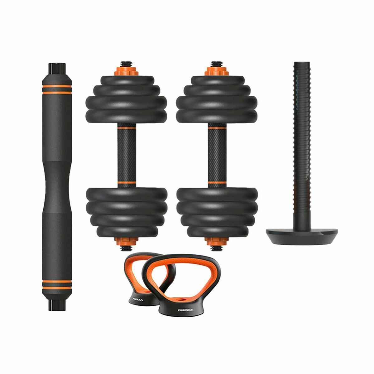 Kit de pesos russos e halteres xiaomi ormanc40 40 kg multicolor