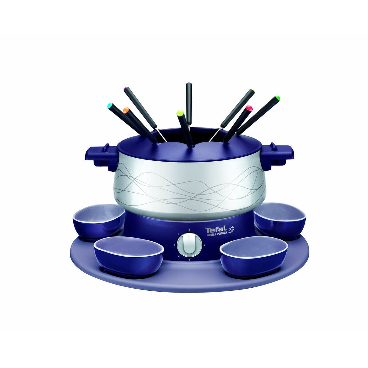 Conjunto de fondue em acier inox tefal ef351412 800 w