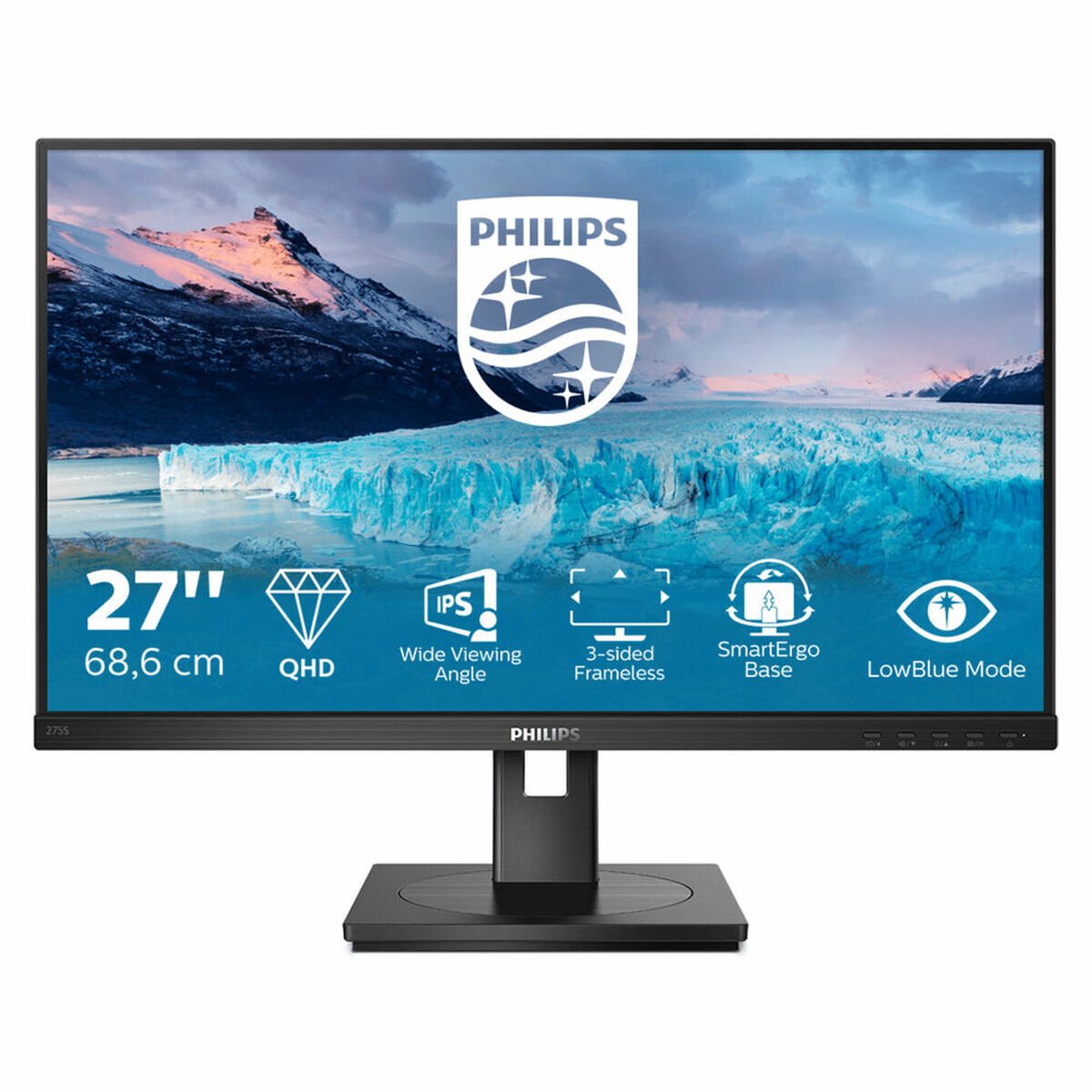 Monitor philips 275s1ae/00 ips 27" ips led lcd flicker free 27"