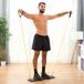 Prancha de flexões push-up com fitas de resistência de guia de exercícios Prancha de flexões push-up com fitas de resistência de guia de exercícios Preto
