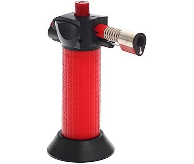 Maçarico de cozinha secret de gourmet gás 2 unidades preto/vermelho 13 x 10 x 4 cm
