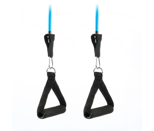 Conjunto de elásticos de resistência com acessórios e guia de exercícios tribainer innovagoods (pack de 3)