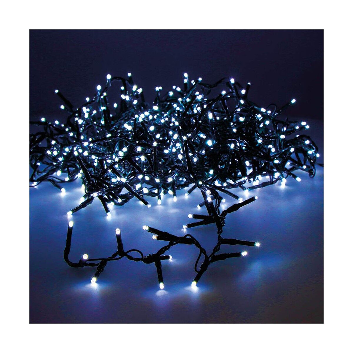 Grinalda de luzes led lumineo azul