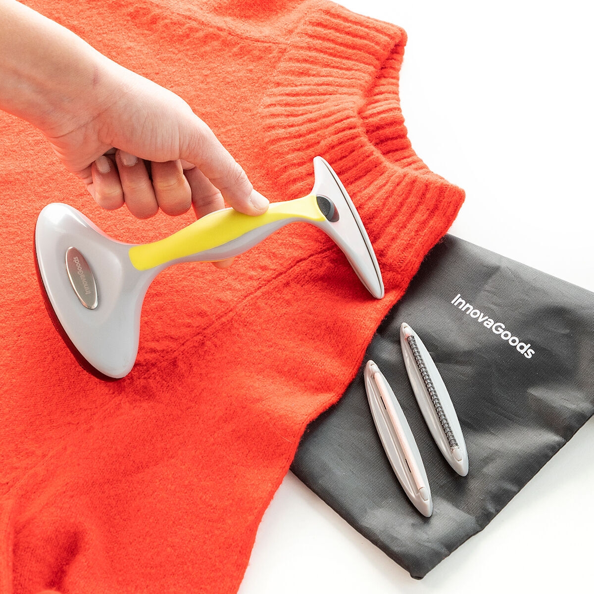Escova para eliminar pelos com acessórios 4 em 1 blint innovagoods