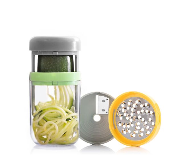 Cortador de legumes em espiral e ralador com receitas vigizer innovagoods