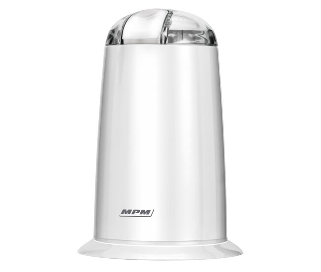 Mpm mmk-07 moinho de café, sementes, especiarias e nozes, lâmina aço inoxidável, moagem: 40g/min, 140, branco