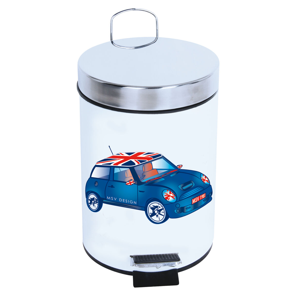 Lata de lixo com o pedal 3l "bleu xs mini"