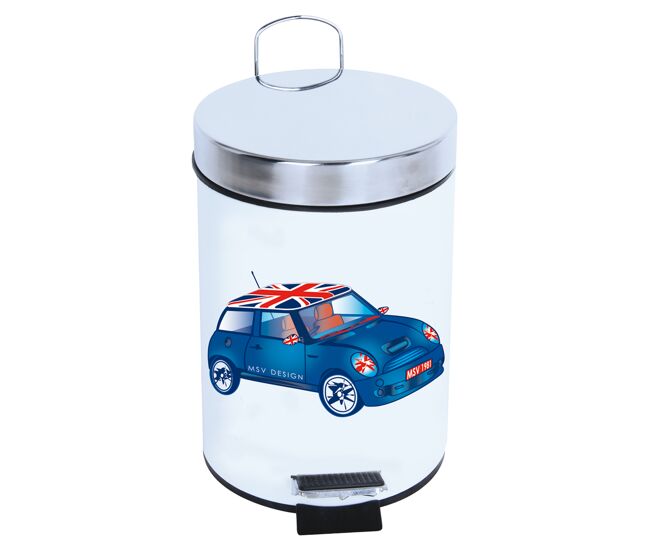 Lata de lixo com o pedal 3l "bleu xs mini"