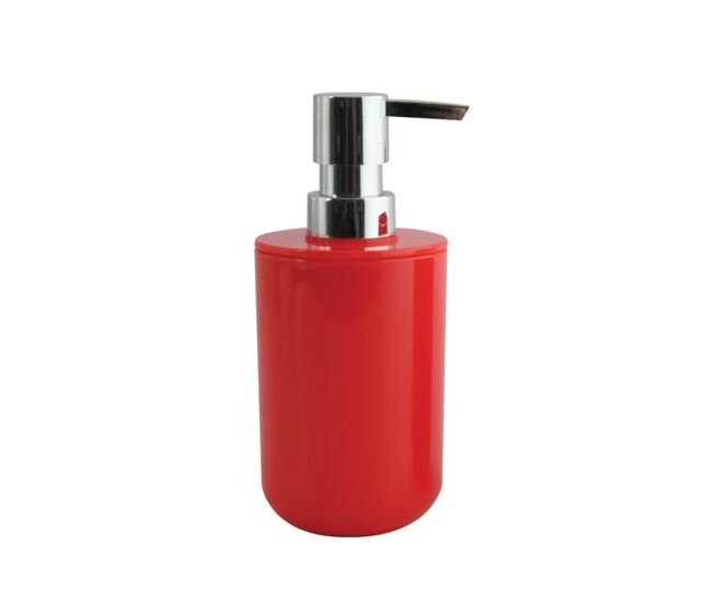 Saboneteira acrílica msv inagua em cor rouge 240 ml