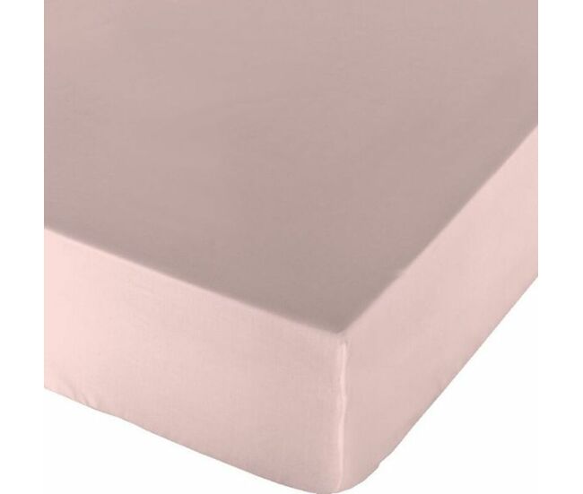 Lençol de baixo ajustável naturals cor de rosa cama de 150 (150 x 190 cm)