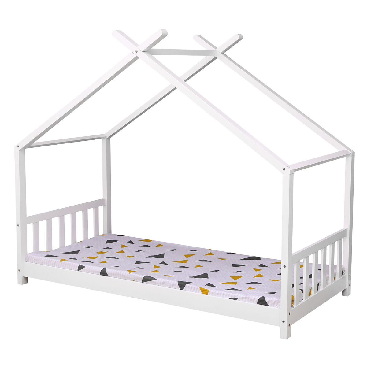 Cama cabaña gaspard para niños 190x90cm blanco