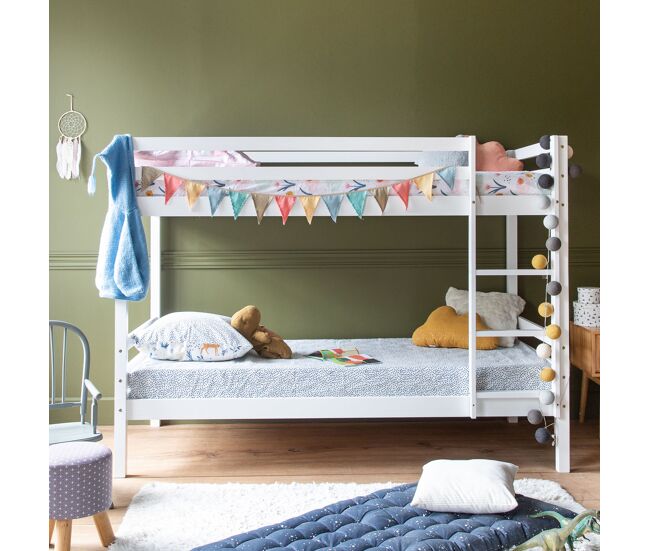 Litera infantil 190x90 cm blanca ambre