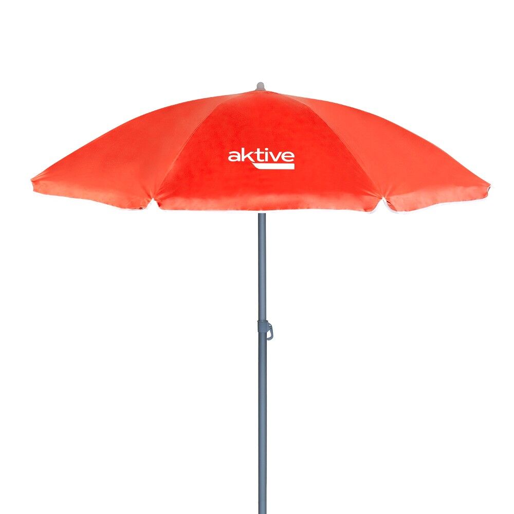 Guarda-sol ø180 cm com mastro basculante e proteção uv50 rouge aktive