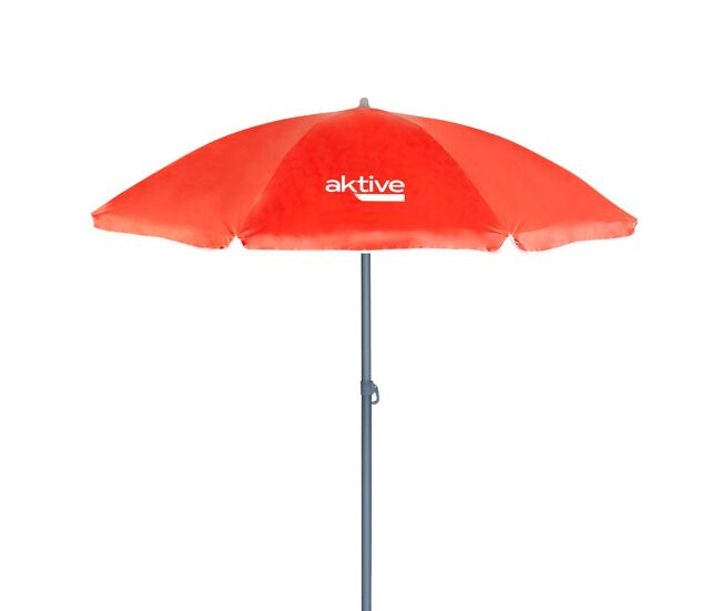 Guarda-sol ø180 cm com mastro basculante e proteção uv50 rouge aktive