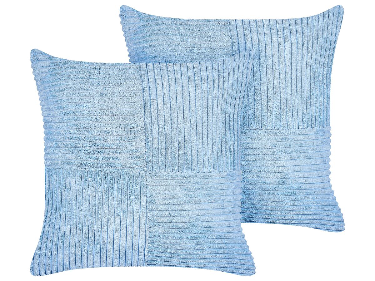 Almofada decorativa Beliani MILLET 43x43 Azul
