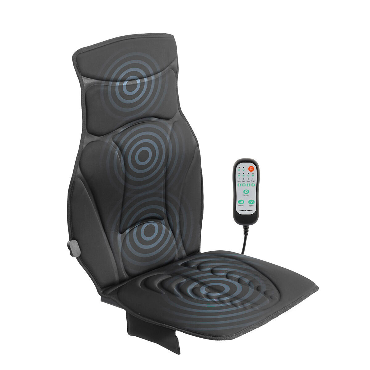 Assento de massagem térmico shiatsu masseatsu innovagoods