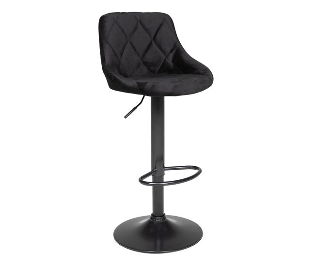 Banco de bar robin em veludo noir 48×46×106 cm
