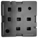 Conjunto de 4 azulejos quadrados CROZON Conjunto de 4 azulejos quadrados CROZON Preto