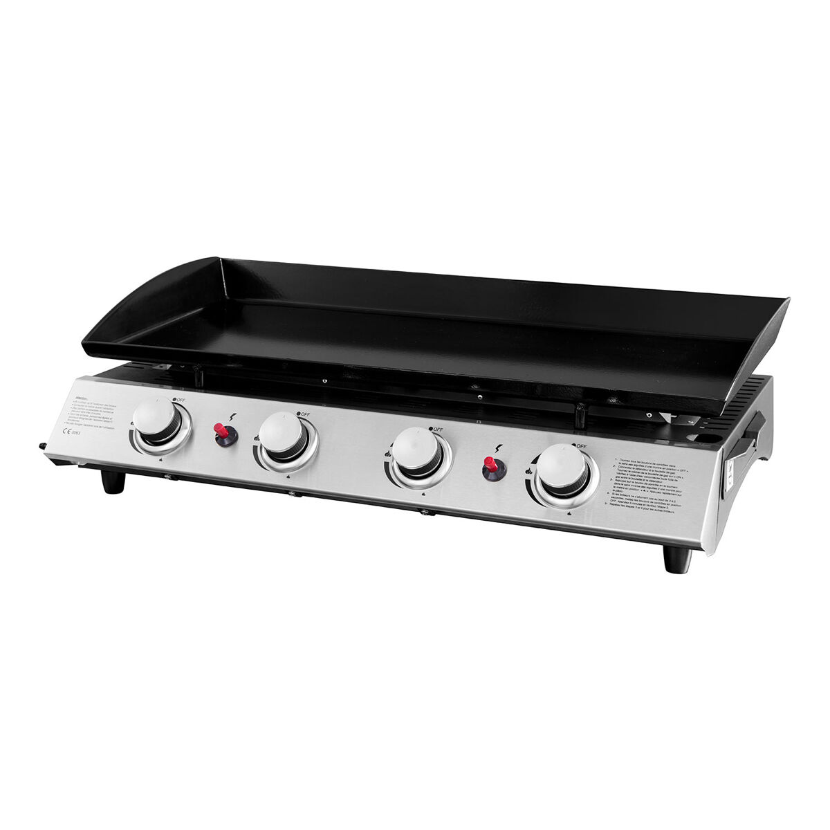 Plancha a gás valencia - 4 queimadores 10kw