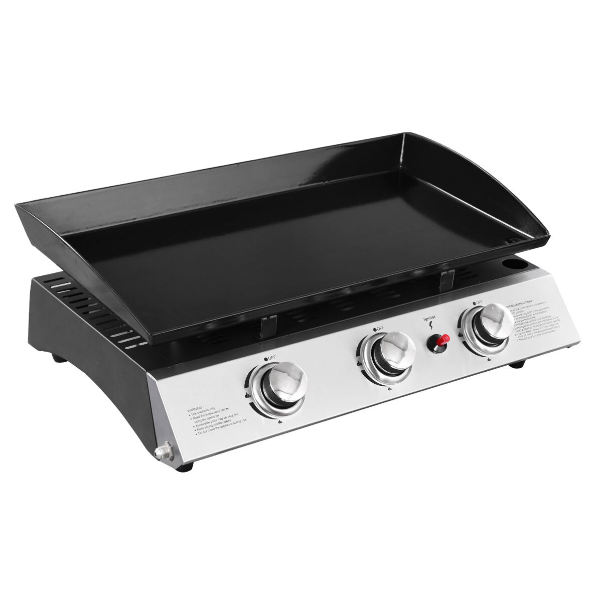 Plancha à gaz Séville - 3 brûleurs 7,5kw
