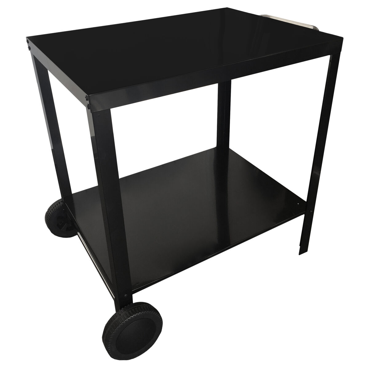 Portimao chariot de bar extérieur pour plancha - chariot auxiliaire avec roulettes couleur noire