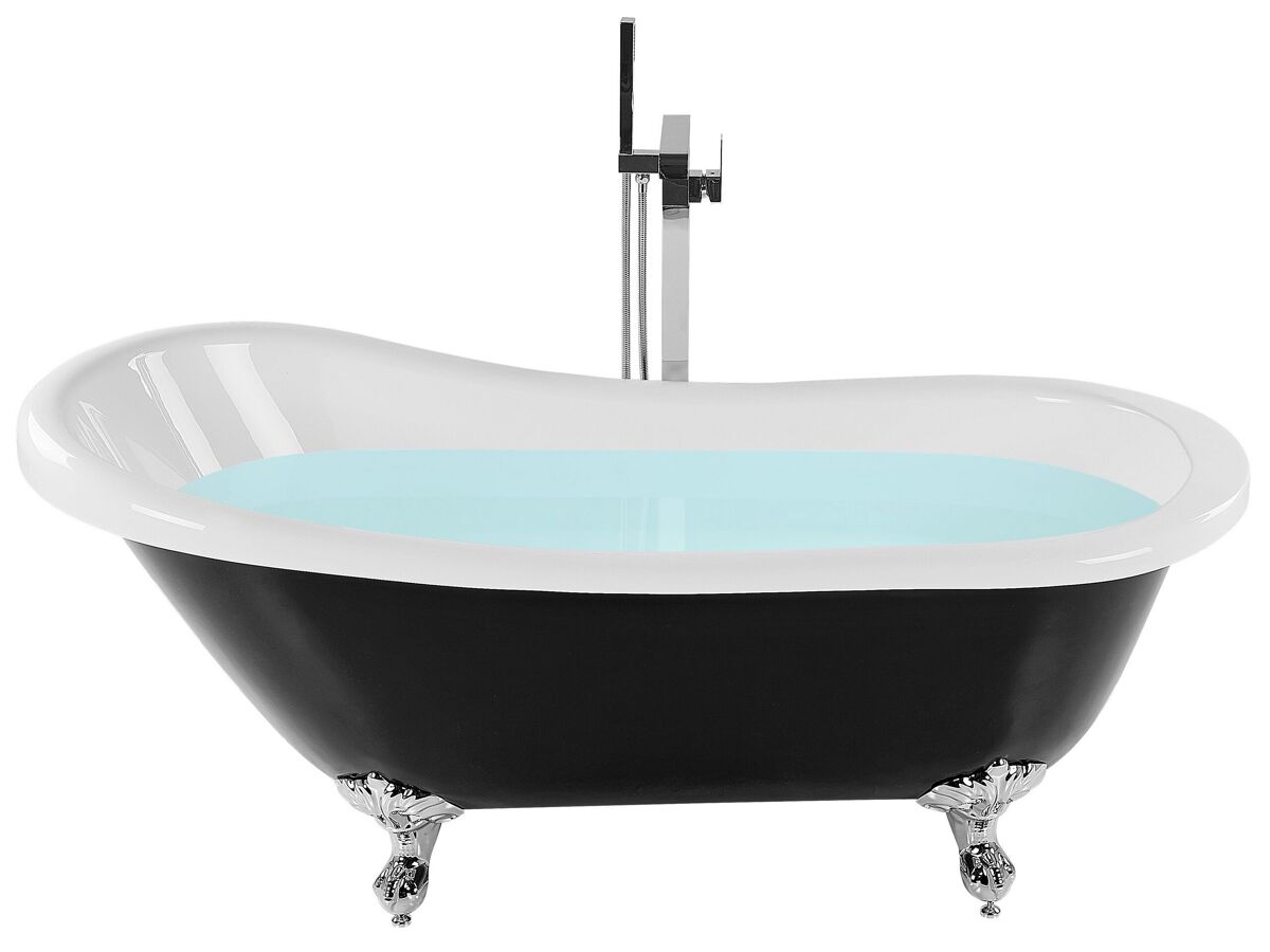 Beliani Banheira autónoma CAYMAN 76x170 Preto