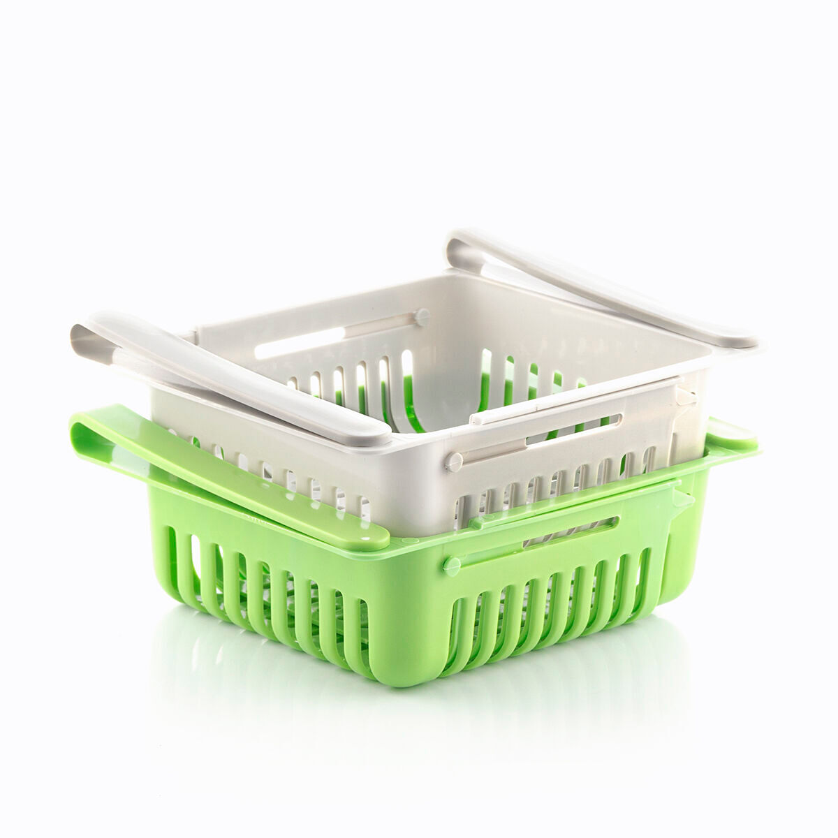 Organizador de réfrigérateur ajustável friwer innovagoods (pack de 2)