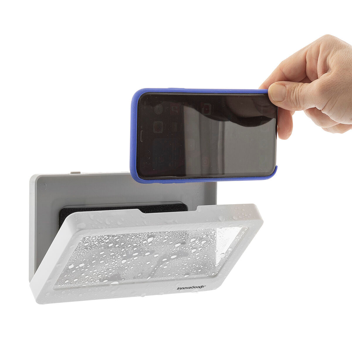 Capa impermeável com suporte de parede para smartphone cashower innovagoods