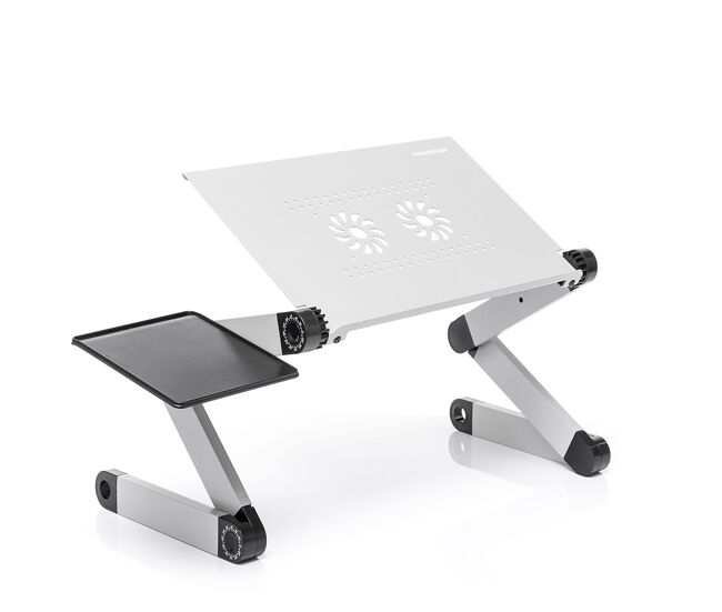 Mesa multi-posições ajustável para portáteis omnible innovagoods
