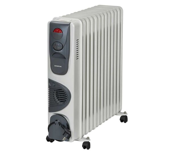 Radiador de óleo infiniton hot-300 com ventilador - 3000w, 3 níveis de potência, função turbo