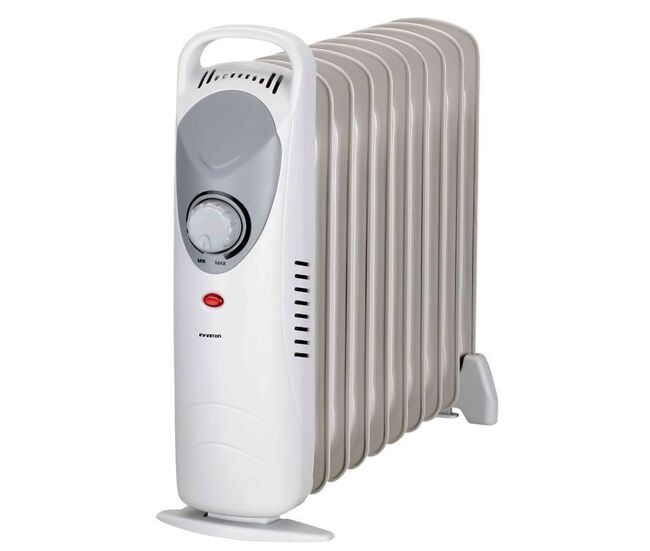 Infiniton horm-1000 1000w mini radiador de óleo com controlo mecânico branco