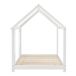 Cama de criança Tostedt em forma de casa com janelas e colchão 97x207 Cama de criança Tostedt em forma de casa com janelas e colchão 97x207 Branco/ Bege