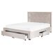 Beliani Cama con cajones Terciopelo LIEVIN 165x217 Beliani Cama con cajones Terciopelo LIEVIN 165x217 Azul Marino