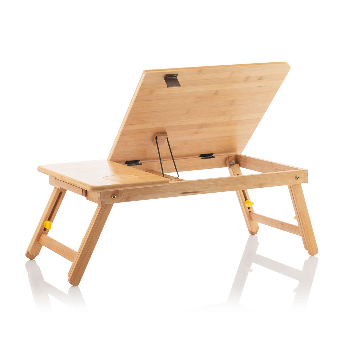 Mesa auxiliar dobrável de bambu lapwood innovagoods