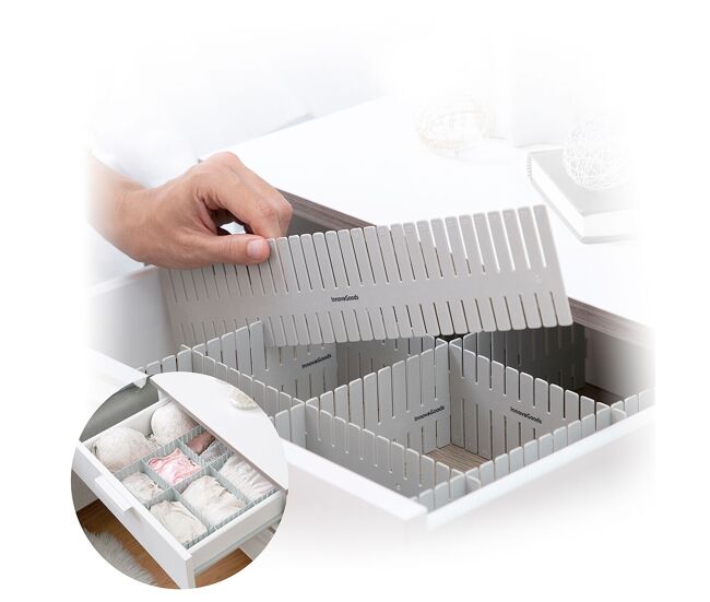 Organizador de gavetas ajustável condor innovagoods 16 unidades