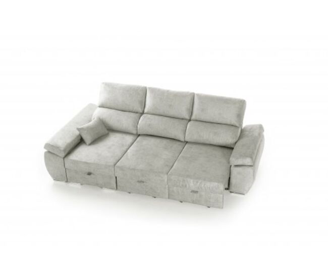 Chaiselongue reversível indico, prata esquerdo
